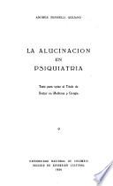 La alucinación en psiquiatría