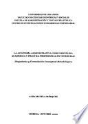 La auditoría administrativa como disciplina académica y práctica profesional en Venezuela