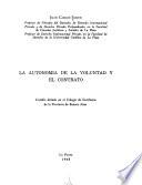 La autonomía de la voluntad y el contrato