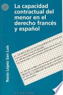 La capacidad contractual del menor en el derecho francés y español