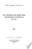 La Cofradía del Buen Aire establecida en Sevilla en 1561