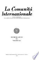 La Comunità internazionale