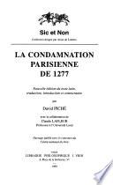La condamnation parisienne de 1277
