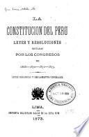 La constitución del Peru