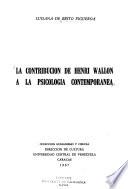 La contribución de Henri Wallon a la psicología contemporánea