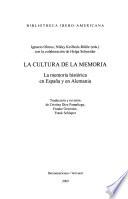 La cultura de la memoria