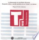 La dramaturgia de José Martín Recuerda. Recepción crítica y estudio semiótico de La trotski y La llanura
