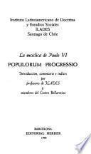 La enciclica de Paulo VI Populorum progressio