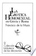 La erótica homosexual en Grecia y Roma