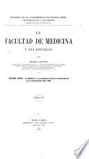 La facultad de medicina y sus escuelas