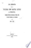 La festa de la visilia de santa Lucia a Verona