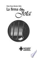 La firma de Jota