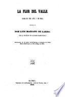 La flor del valle; drama en 3 actos y en verso
