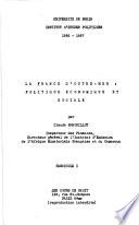 La France d'outre-mer: politique économique et sociale