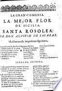 La Gran Comedia. La Mejor Flor De Sicilia. Santa Rosolea