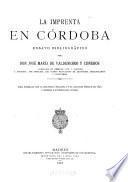 La imprenta en Córdoba