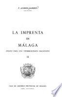 La imprenta en Málaga