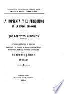 La imprenta y el periodismo en la epoca colonial
