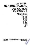 La internacionalización del capital en España, 1959-1977