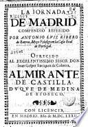 La jornada de Madrid. Compendio referido por Antonio Luiz Ribero de Barros ...