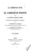 La libertad civil y el gobierno propio