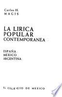 La lírica popular contemporánea