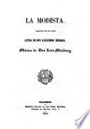 La modista. Zarzuela en 1 acto. Musica de Juan Mollberg
