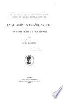 La negación en español antiguo
