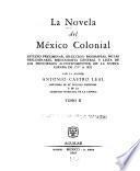 La novela del México colonial