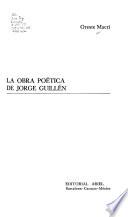 La obra poética de Jorge Guillén