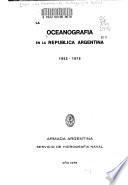 La oceanografía en la República Argentina, 1952-1975