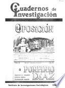 La oposición a Porfirio Díaz