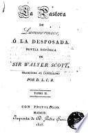 La pastora de Lammermoor ó la desposada novela histórica