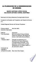 La planeación de la modernización de Sonora
