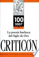 La poesía burlesca del Siglo de Oro