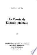 La poesía de Eugenio Montale