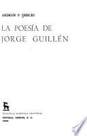 La poesía de Jorge Guillén