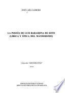 La poesía de Luis Barahona de Soto