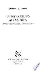 La poesía del yo al nosotros
