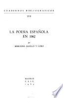 La poesía española en 1962
