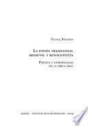 La poesía tradicional medieval y renacentista