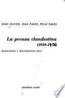 La prensa clandestina (1939-1956)