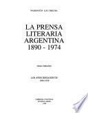 La prensa literaria argentina, 1890-1974: Los años ideológicos, 1930-1939
