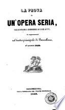 La Prova di un'opera seria