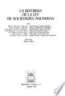 La Reforma de la ley de sociedades anonimas