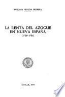 La renta del azogue en Nueva España