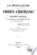 La revolución y el orden cristiano