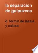 la separacion de guipuzcoa