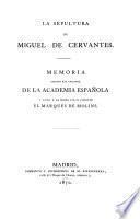 La Sepultura de Miguel de Cervantes