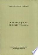 La situación jurídica de renta vitalicia